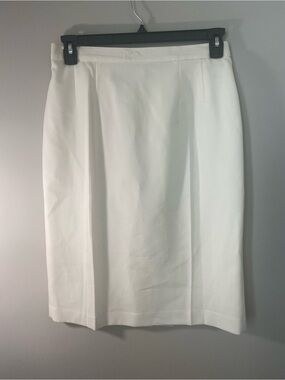Women’s White Pencil Skirt - Clean Tailored Silhouette